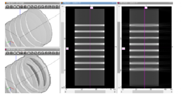 Linear scan CT modelling