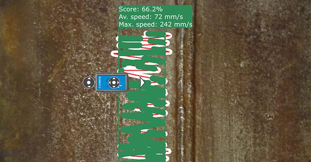 TraiNDE UT scanning speed feature